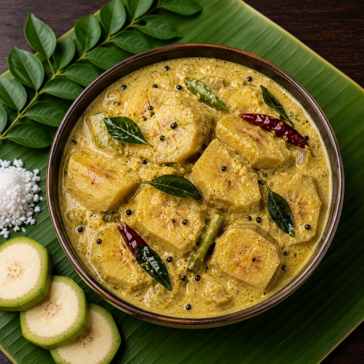 Raw Banana Curry (Kerala Style)